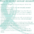 Some free tips to prevent sexual assault